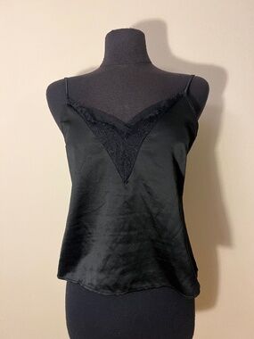 Gillian & Omalley Black Satin Cami